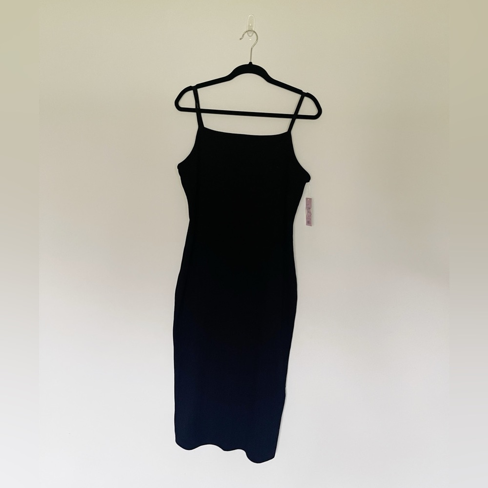 [Wild Fable] NWT black ribbed midi tank dress XXL